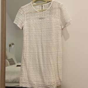 NWT White Lace Shift Dress